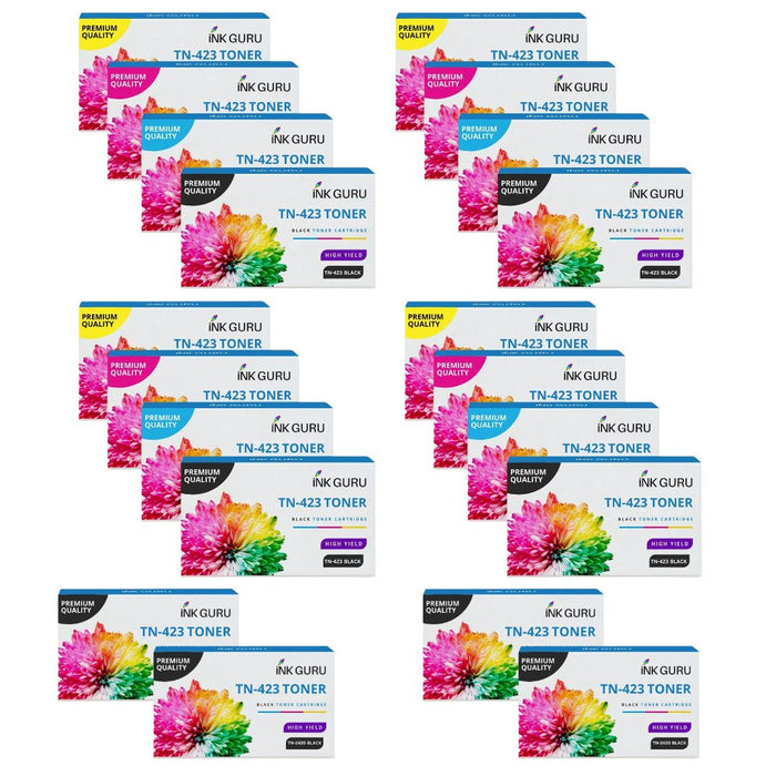 Brother MFC L8690CDW Toner - Pack of 20 4 Packs 4 Black Value Multipack. High Capacity Compatible Toner Cartridges (TN-423)