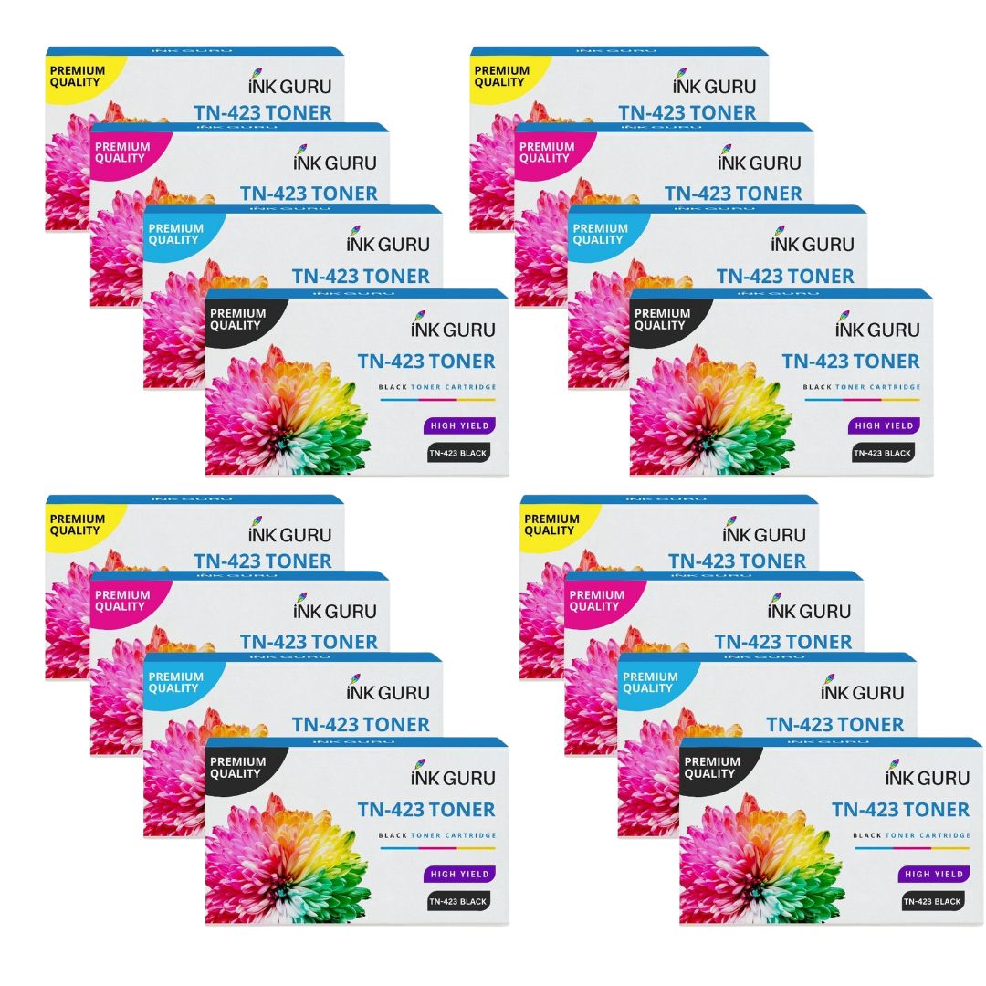 Brother MFC L8690CDW Toner - Pack of 16 4 Packs Value Multipack. High Capacity Compatible Toner Cartridges (TN-423)