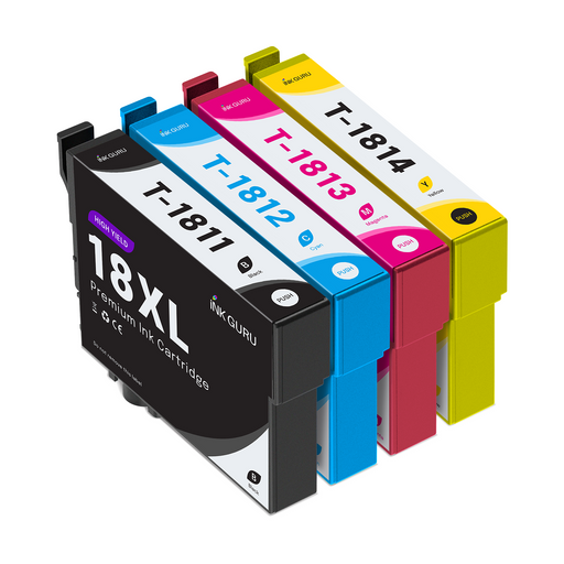 Epson 18XL Ink - Pack of 4 Value Multipack. High Capacity 18XL Compatible Ink Cartridges