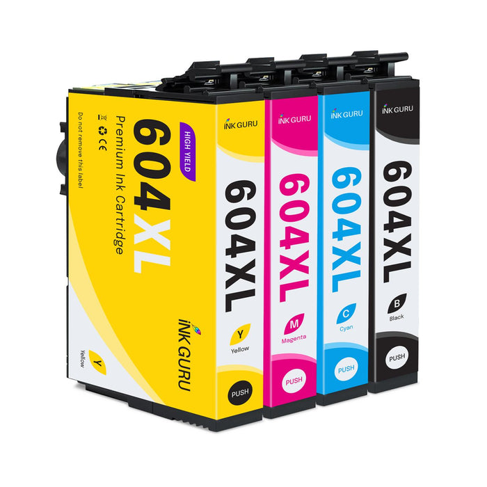 Compatible Epson WF-2950DWF Multipack High Capacity Ink Cartridges Pack of 4 - 1 Set (604xl)
