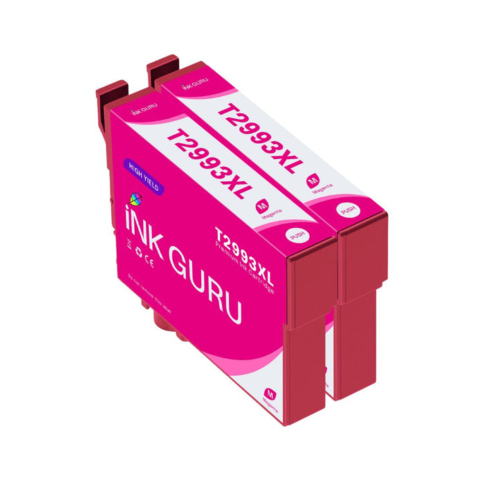 XP-257 Magenta - Ink Guru - 2 Pack - Epson High Capacity XP-257 Compatible Ink Cartridges T2993XL (29XL)