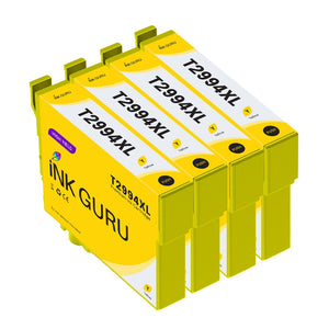 XP-455 Yellow Ink - 4 Pack of XP-455 Ink - Compatible with Epson XP-455 Printers