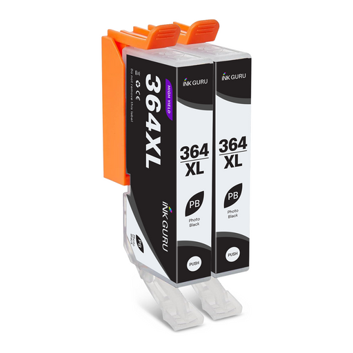 HP Photosmart B110a Black Ink - 2 Photo Black Value Pack. High Capacity Compatible Ink Cartridges (364XL)