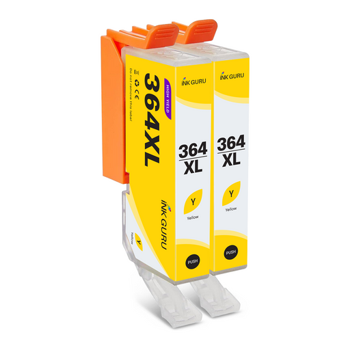 HP Photosmart C309n Premium Yellow Ink - 2 Yellow Value Pack. High Capacity Compatible Ink Cartridges (364XL)