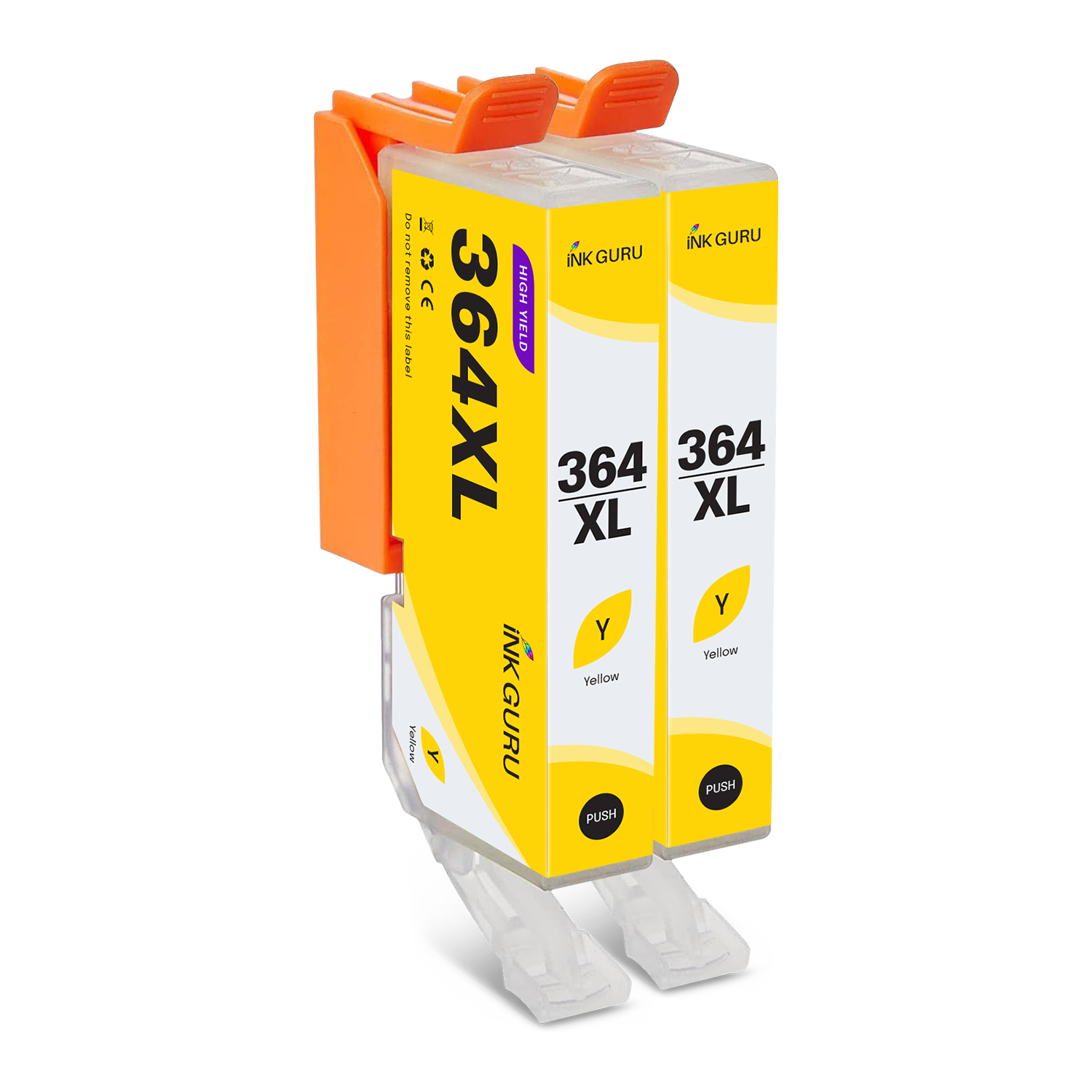 HP Photosmart B109d Yellow Ink - 2 Yellow Value Pack. High Capacity Compatible Ink Cartridges (364XL)