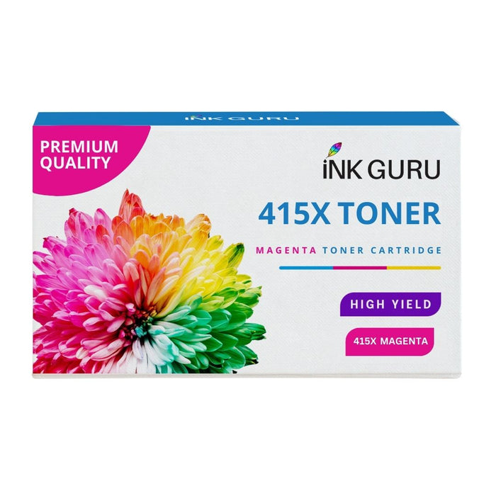 HP Colour LaserJet MFP M480 Magenta Toner. High Capacity 415X Compatible Toner Cartridge