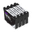 Epson T1811XL Ink - 4 Black Value Multipack. High Capacity 18XL Compatible Ink Cartridge