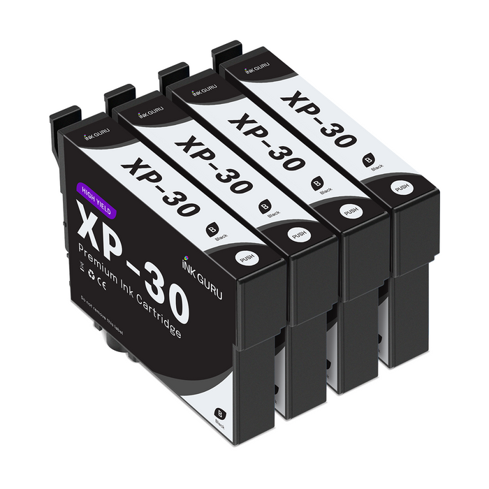 Epson XP-30 Black Ink - 4 Black Value Pack. High Capacity T1811 Compatible Ink Cartridges
