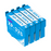 Epson XP-325 Cyan Ink - 4 Cyan Value Pack. High Capacity T1812 Compatible Ink Cartridges