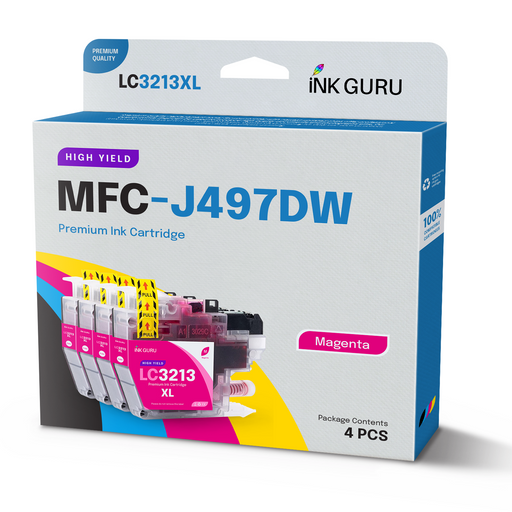 Compatible Brother Magenta MFC-J497DW Ink Cartridge (LC3211/LC3213)