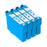 Epson WF-2810DWF Cyan Ink - 4 Cyan Value Pack. High Capacity Compatible Ink Cartridges (603XL)