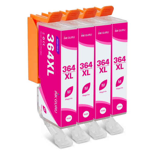 HP Photosmart 7510 Magenta Ink - 4 Magenta Value Pack. High Capacity Compatible Ink Cartridges (364XL)