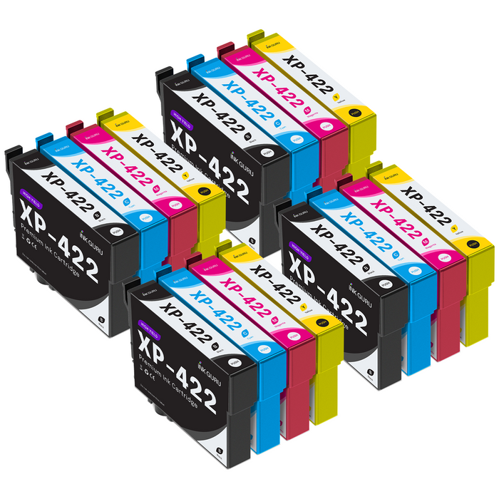 Epson XP-422 Ink - Pack of 16 4 Pack Value Multipack. High Capacity 18XL Compatible Ink Cartridges