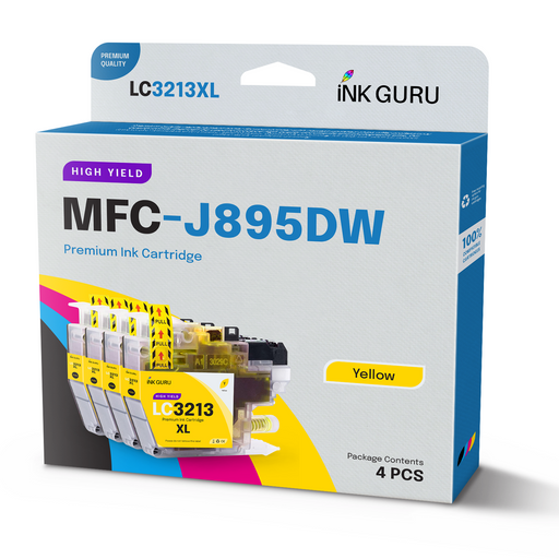 Compatible Brother Yellow MFC-J895DW Ink Cartridge (LC3211/LC3213)