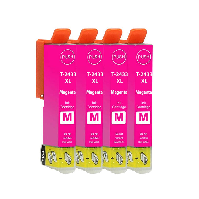 XP-950 Magenta - Ink Guru - 4 Pack - Epson High Capacity XP-950 T2433XL Compatible Ink Cartridges (24XL)