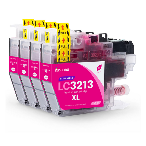 Compatible Brother 1 Set of 4 Magenta LC3211/LC3213 Ink Cartridges