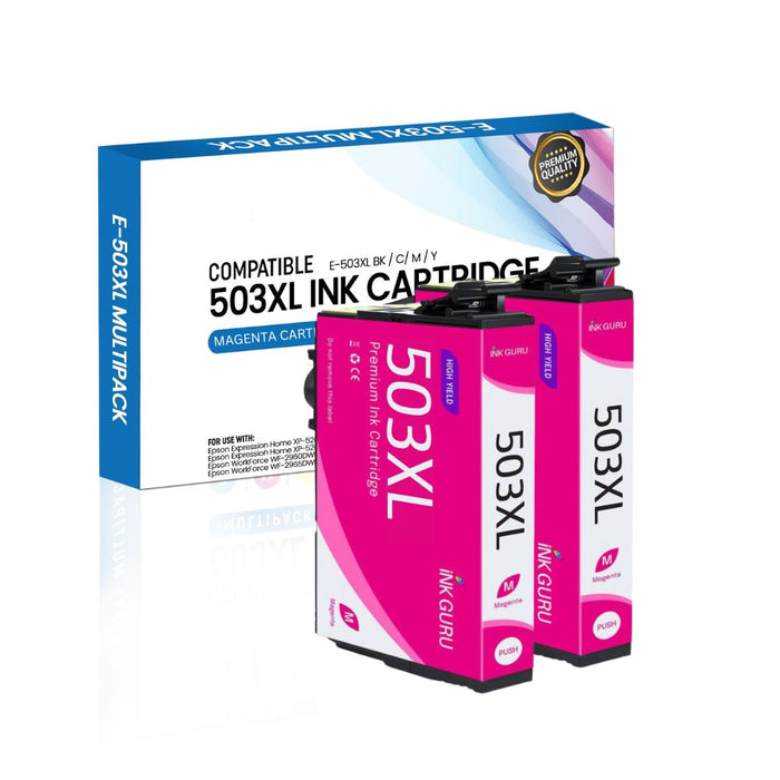 Epson WorkForce WF-2965DWF Magenta Ink - 2 Magenta Value Pack. High Capacity Compatible Ink Cartridges (503XL)