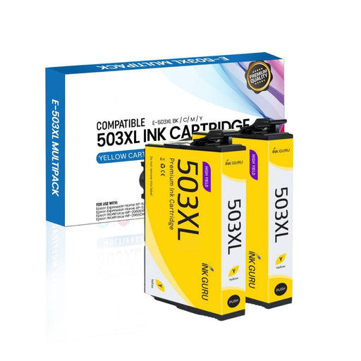 Epson WorkForce WF-2965DWF Yellow Ink - 2 Yellow Value Pack. High Capacity Compatible Ink Cartridges (503XL)