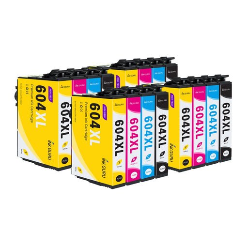 Epson 604XL Ink - Pack of 16 4 Pack Value Multipack. High Capacity 604XL Compatible Ink Cartridges