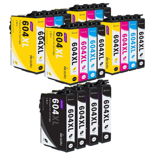 Epson 604XL Ink - Pack of 20 4 Packs & 4 Blacks Value Multipack. High Capacity 604XL Compatible Ink Cartridges