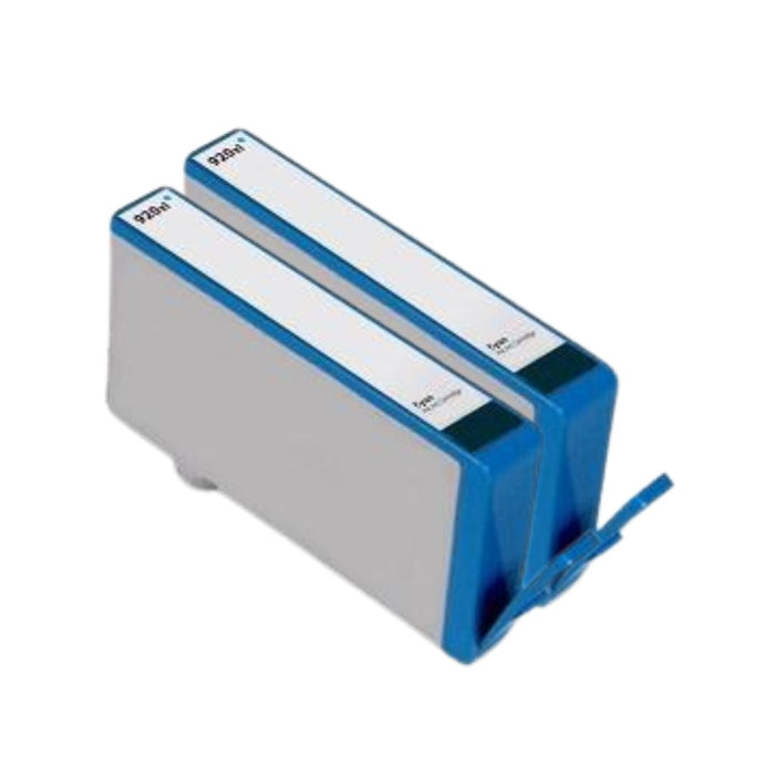 HP Officejet 7000 Cyan Ink - 2 Cyan Value Pack. High Capacity Compatible Ink Cartridges (920XL)