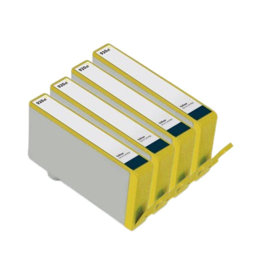 HP Officejet 6000 Yellow Ink - 4 Yellow Value Pack. High Capacity Compatible Ink Cartridges (920XL)