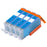 Canon PIXMA MG6852 Cyan Ink - 4 Cyan Value Pack. High Capacity Compatible Ink Cartridges CLI-571