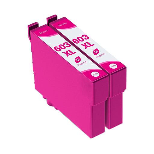 Epson WF-2830DWF Magenta Ink - 2 Magenta Value Pack. High Capacity Compatible Ink Cartridges (603XL)