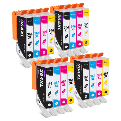 HP Photosmart 5514 Ink - Pack of 16 4 Packs Value Multipack. High Capacity Compatible Ink Cartridges (364XL)