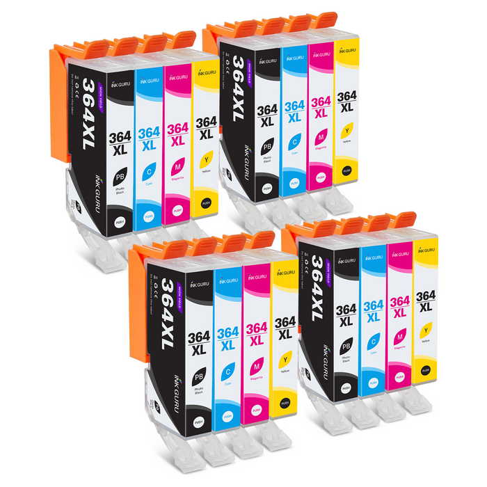 HP Photosmart 5514 Ink - Pack of 16 4 Packs Value Multipack. High Capacity Compatible Ink Cartridges (364XL)