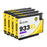 HP 932XL/933XL Yellow Ink - 4 Yellow Value Pack. High Capacity Compatible Ink Cartridges (932XL/933XL)