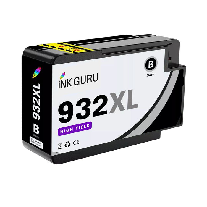 HP OfficeJet 7612 Black Ink. High Capacity Compatible Ink Cartridges (932XL/933XL)