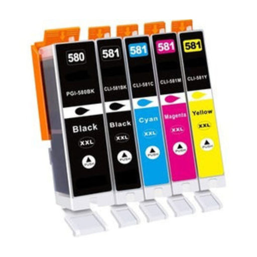 Compatible Canon 1 Set of 5 of TS8350 Ink cartridges (PGI-580 / CLI-581)