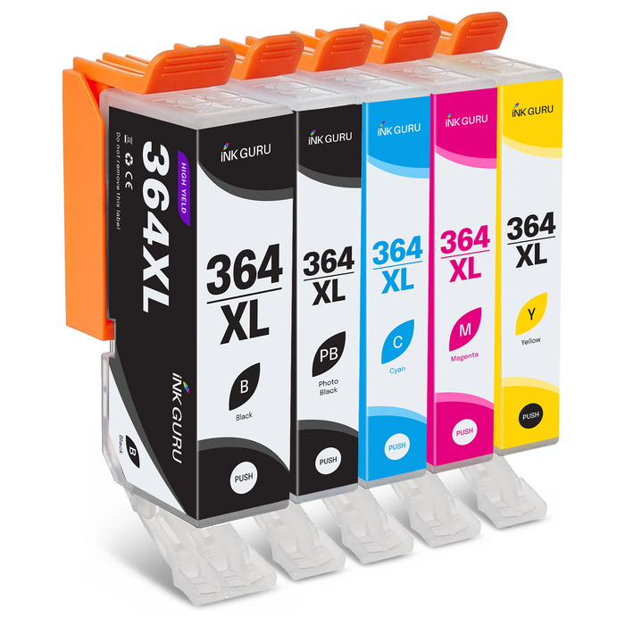 HP Photosmart C5380 Ink. Pack of 5 Value Multipack. High Capacity 364XL Compatible Ink Cartridges