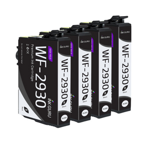 WF-2930 Black Ink - 4 Pack of WF-2930 Ink - Compatible with Epson WF-2930 Printers