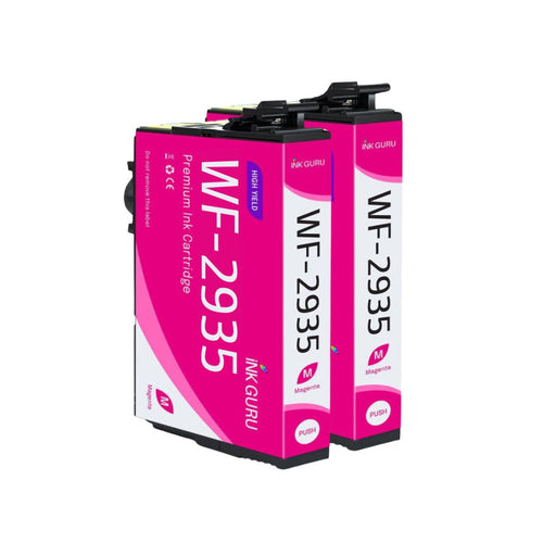 Epson WF-2935DWF Magenta Ink - Pack of 2 Magenta Value Multipack, High Capacity 604XL Compatible Ink Cartridges