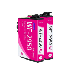 WF-2950 Magenta Ink - 2 Pack of WF-2950 Ink - Compatible with Epson WF-2950 Printers