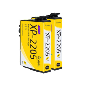XP-2205 Yellow Ink - 2 Pack of XP-2205 Ink - Compatible with Epson XP-2205 Printers