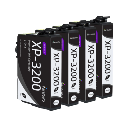 Epson XP-3200 Black Ink - 4 Black Value Pack. High Capacity 604XL Compatible Ink Cartridges