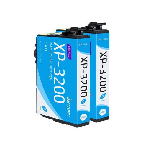 Epson XP-3200 Cyan Ink - Pack of 2 Cyan Value Multipack, High Capacity 604XL Compatible Ink Cartridges