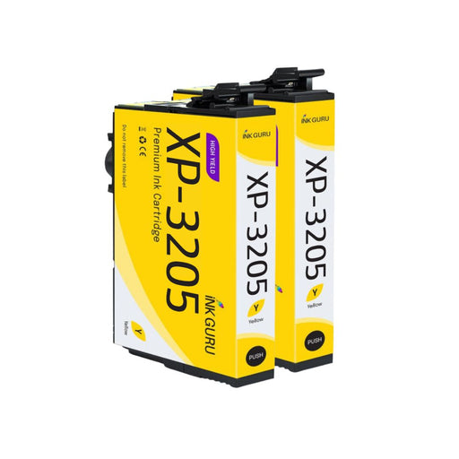 Epson XP-3205 Yellow Ink - Pack of 2 Yellow Value Multipack, High Capacity 604XL Compatible Ink Cartridges