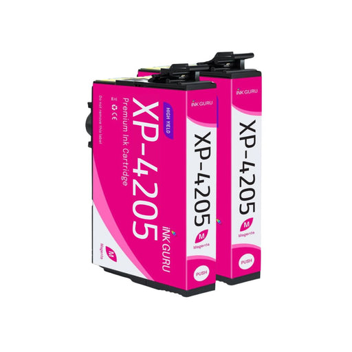 Epson XP-4205 Magenta Ink - Pack of 2 Magenta Value Multipack, High Capacity 604XL Compatible Ink Cartridges