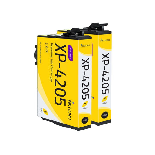 Epson XP-4205 Yellow Ink - Pack of 2 Yellow Value Multipack, High Capacity 604XL Compatible Ink Cartridges
