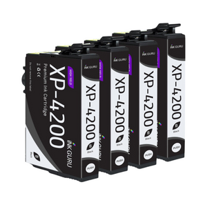 XP-4200 Black Ink - 4 pack of XP-4200 Ink - Compatible with Epson XP-4200 Printers