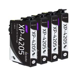 XP-4205 Black Ink - 4 pack of XP-4205 Ink - Compatible with Epson XP-4205 Printers
