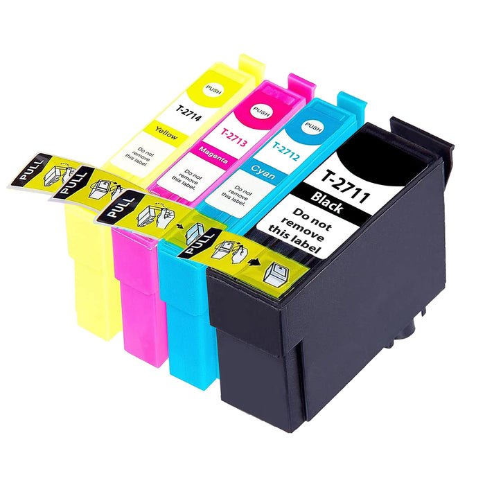 Epson WorkForce WF-7715DWF Ink - Pack of 4 Value Multipack. High Capacity 27XL Compatible Ink Cartridge
