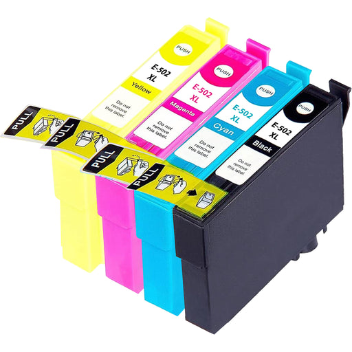 Epson 502XL Ink - Pack of 4 Value Multipack. High Capacity 502XL Compatible Ink Cartridge