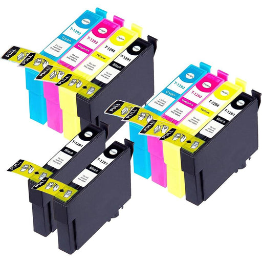 Compatible Epson 2 Sets + 2 Black B42WD Ink Cartridges (T1295)