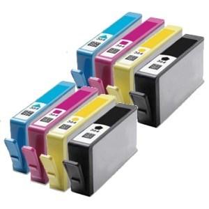 Compatible HP 2 Sets of Photosmart B010a ink cartridges (364XL)
