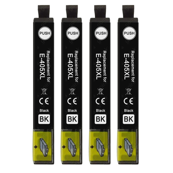 Compatible Epson 405XL Black High Capacity Ink Cartridge - x 4